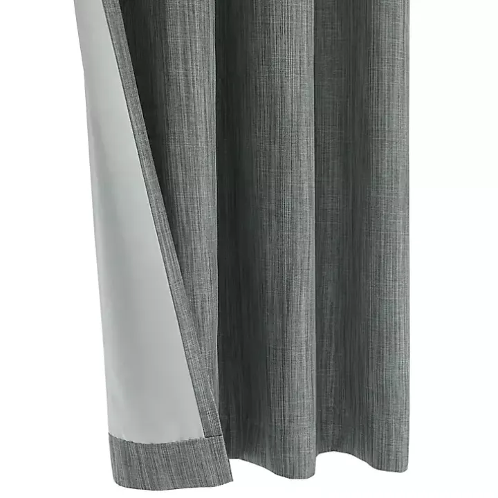 Gray Bryson Textured Curtain Panel, 108 in.