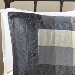 Gray Buffalo Herringbone Queen 7-pc. Comforter Set