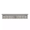 Gray Carved Floral Decorative Wall Shelf