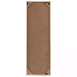 Gray Carved Wood Laurel Branches Panel Wall Plaque