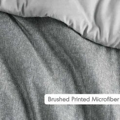 Gray Chambray 3-pc. Full/Queen Comforter Set