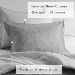 Gray Chambray 3-pc. King Comforter Set