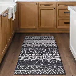 Gray Chelsea Geometric Washable Area Rug, 3x5
