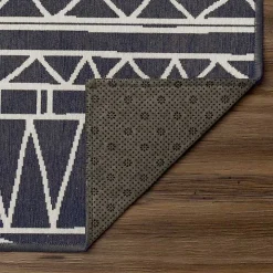 Gray Chelsea Geometric Washable Area Rug, 3x5