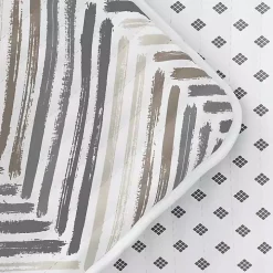 Gray Chevron Reversible 3-pc. King Quilt Set