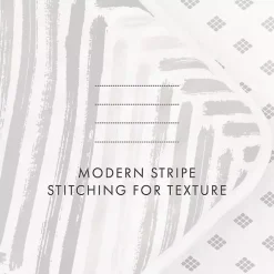 Gray Chevron Reversible 3-pc. King Quilt Set