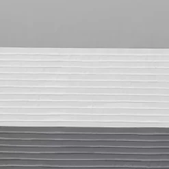 Gray Color Block Striped Curtain Panel, 84 in.