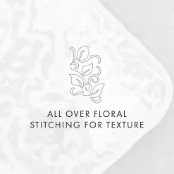 Gray Damask Reversible 3-pc. King Quilt Set