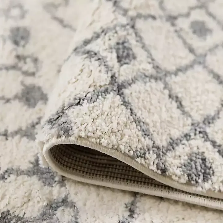 Gray Diamond Area Rug, 8x10