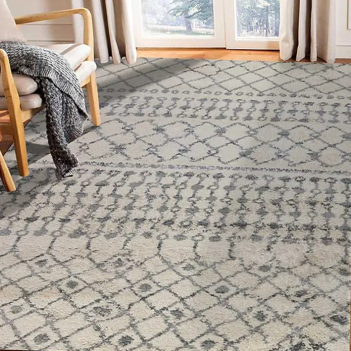 Gray Diamond Area Rug, 8x10