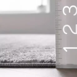 Gray Distressed Power Loomed Area Rug, 8x12