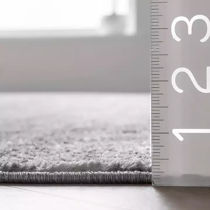 Gray Distressed Power Loomed Area Rug, 8x12