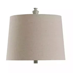 Gray Distressed Square Urn Table Lamp