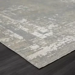 Gray Distressed Washable Area Rug, 5x7