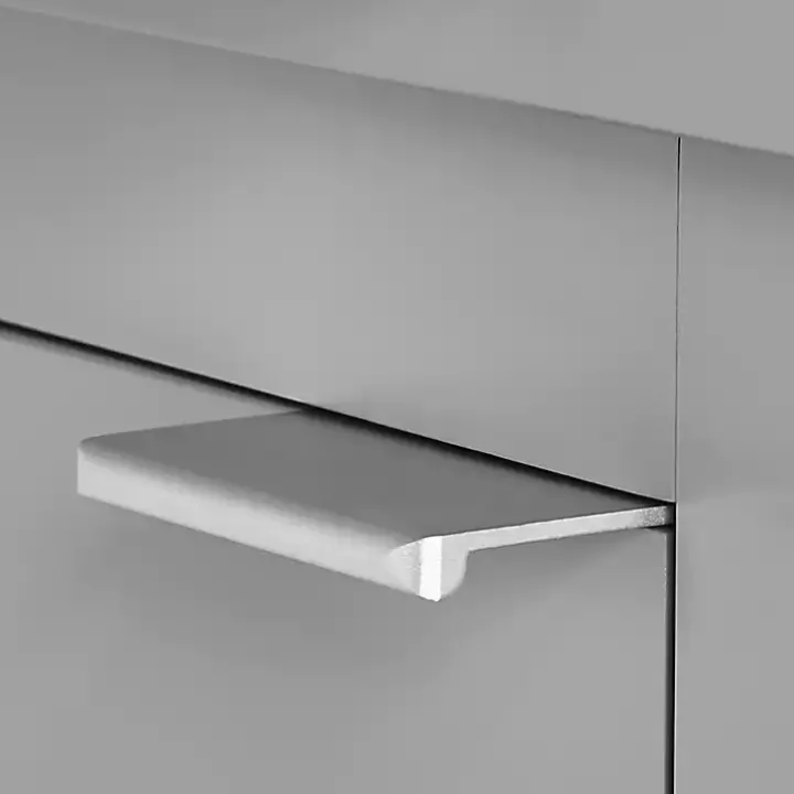 Gray 2-Door Floor Cabinet