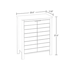 Gray 2-Door Floor Cabinet