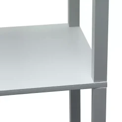 Gray Etagere Shelf Charging Floor Lamp