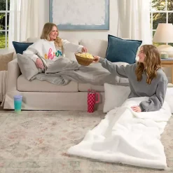 Gray Faux Fur Slumber Bag