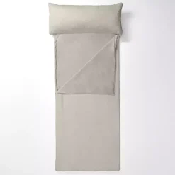 Gray Faux Fur Slumber Bag