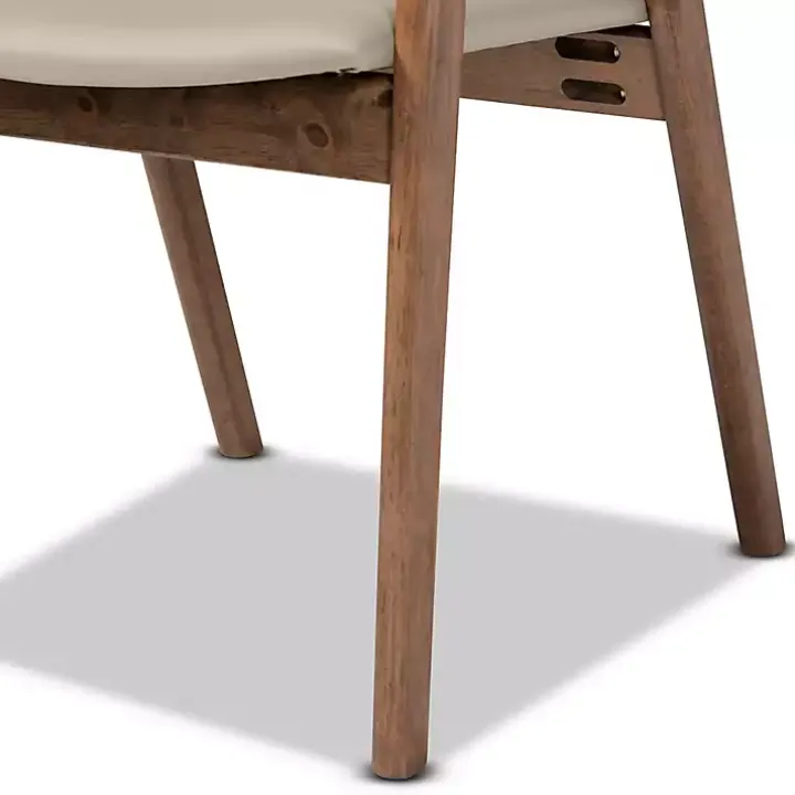 Gray Faux Leather Harland Dining Chairs, Set of 2