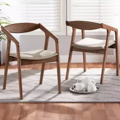 Gray Faux Leather Harland Dining Chairs, Set of 2