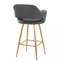 Gray Faux Leather Marge Counter Stools, Set of 2