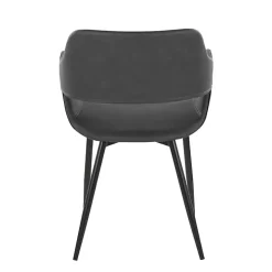 Gray Faux Leather Marge Dining Chairs, Set of 2