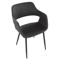 Gray Faux Leather Marge Dining Chairs, Set of 2