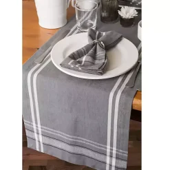 Gray French Chambray Table Runner