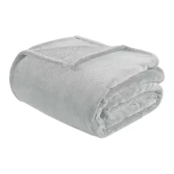 Gray Full/Queen Oversize Plush Blanket