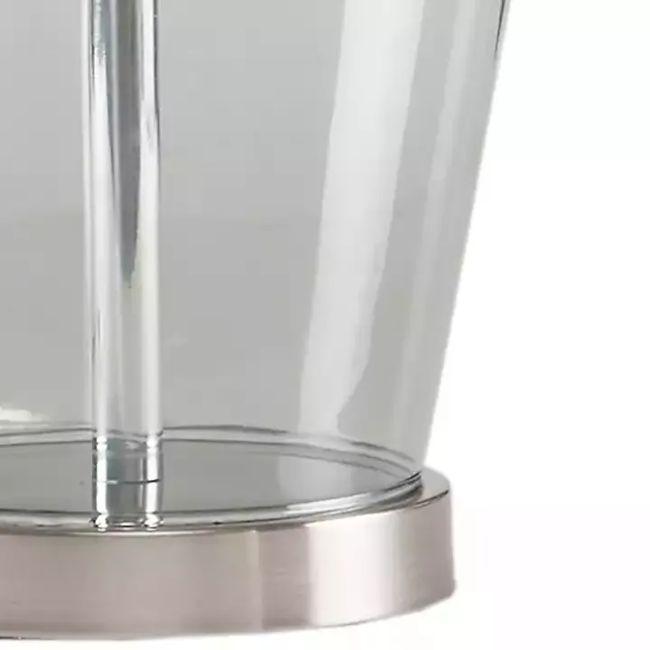 Gray Glass Bold Table Lamps, Set of 2