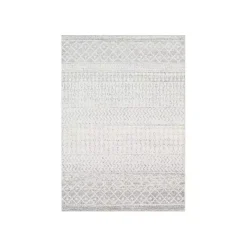Gray Global Pattern Area Rug, 5x7