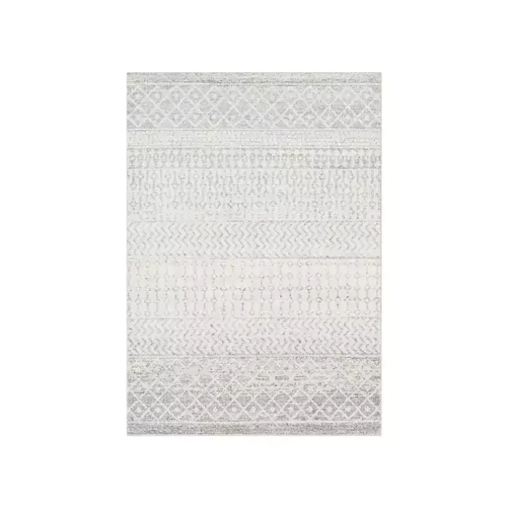 Gray Global Pattern Area Rug, 5x7