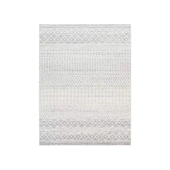 Gray Global Pattern Area Rug, 7x10