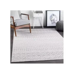 Gray Global Pattern Area Rug, 7x10