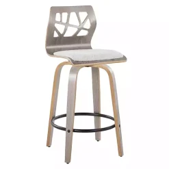 Gray Golia Swivel Counter Stools, Set of 2