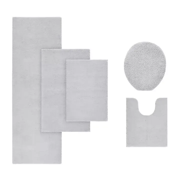 Gray High Pile Marshmallow Bath Mat, 30 in.