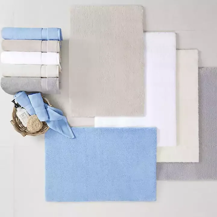 Gray High Pile Marshmallow Bath Mat, 30 in.