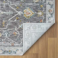 Gray Ivory Accent Rug, 2x3