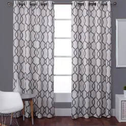 Gray Kenzie Curtain Panel Set, 108 in.