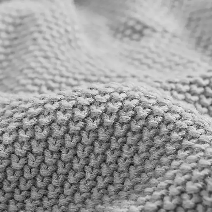 Gray King Rylan Knit Blanket