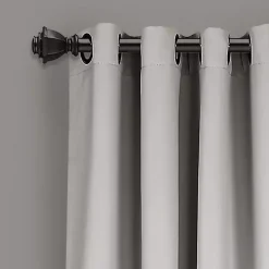 Gray Lush Insulated Curtain Panel Set, 95 in.