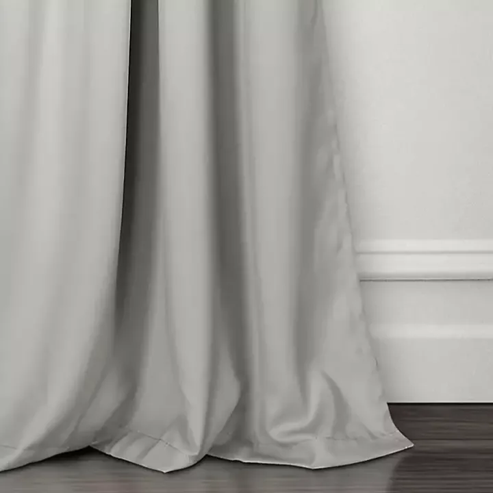 Gray Lush Insulated Curtain Panel Set, 120 in.