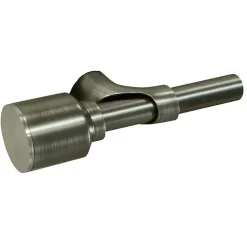 Gray Metal Blackout Finial Curtain Rod, 36 in.
