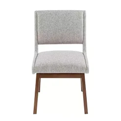 Gray Mid-Century Modern Dining Chairs, Set of 2
