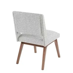 Gray Mid-Century Modern Dining Chairs, Set of 2