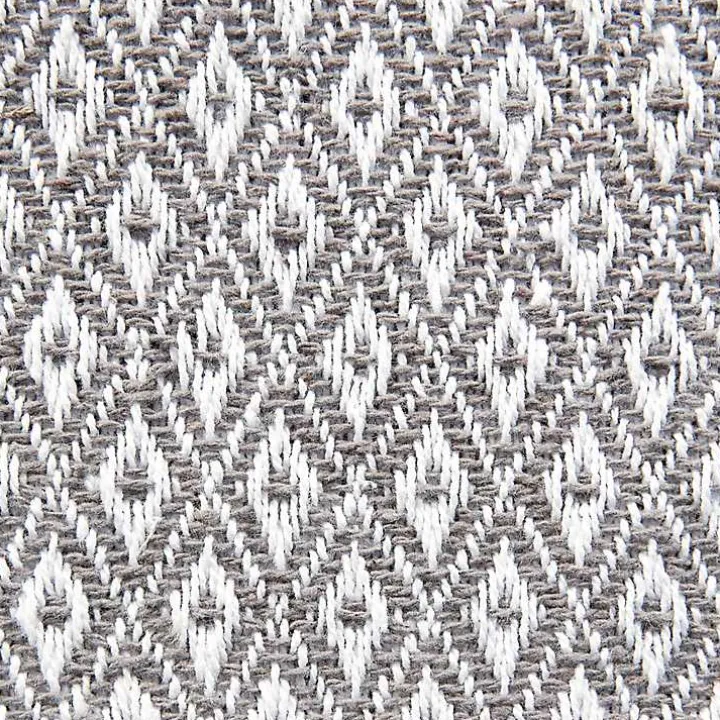 Gray Mini Diamond Fringe End Table Runner, 108 in.