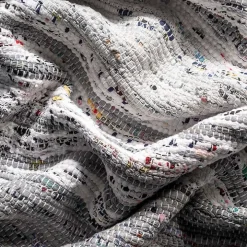 Gray Mottled Stripe Tassel Area Rug, 9x12