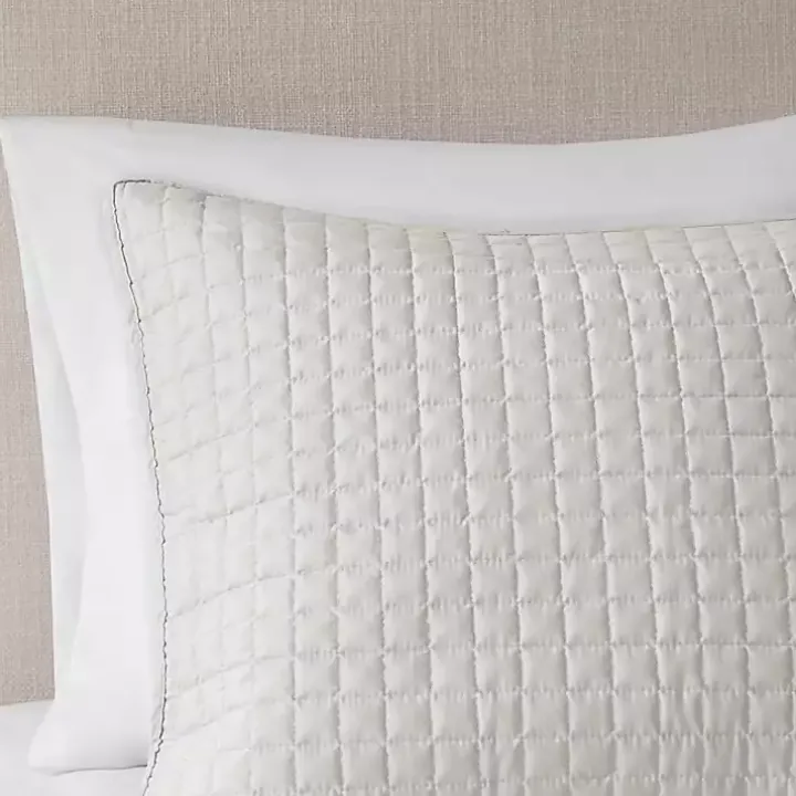 Gray Nash 3-pc. Reversible King Coverlet Set