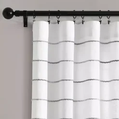 Gray Ombre Stripe Curtain Panel Set, 84 in.
